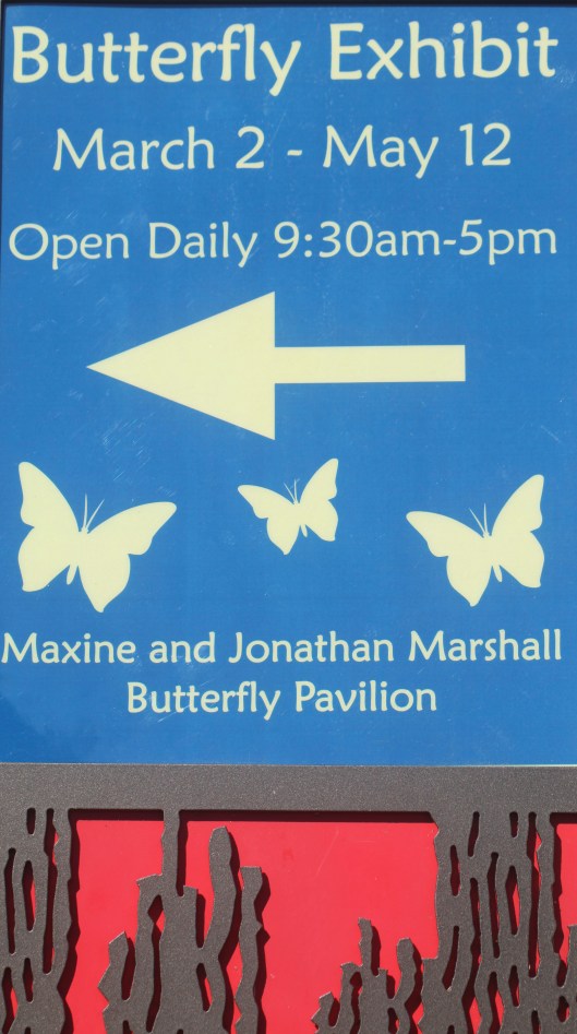 butterfly exhibit signage
