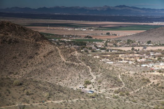 the parking area for alta trail