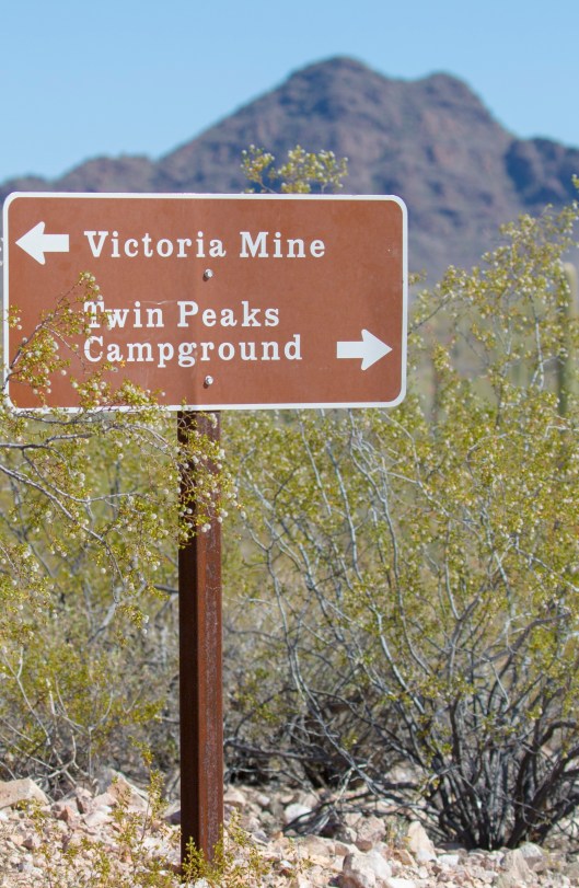 victoria mine signage