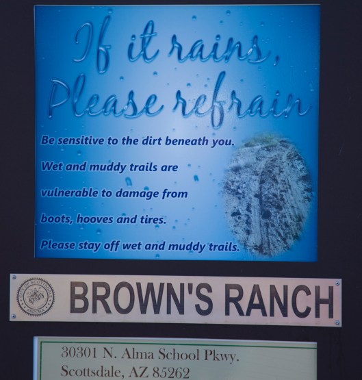 brown's ranch signage
