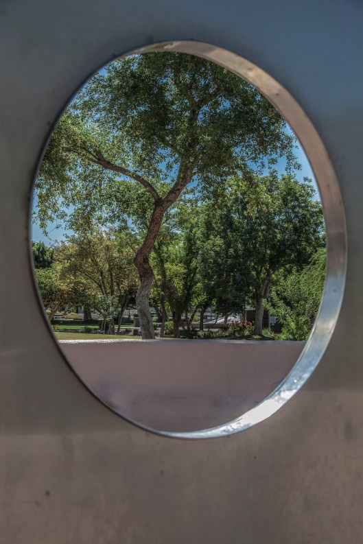 looking through hole